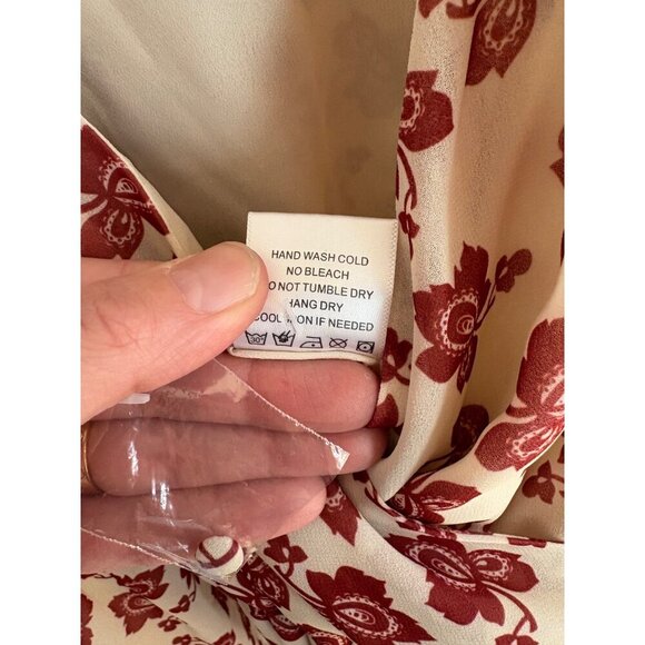 Tularosa x Revolve NWT Ashby Romper Cream + Red Florals Size Medium - Picture 9 of 14